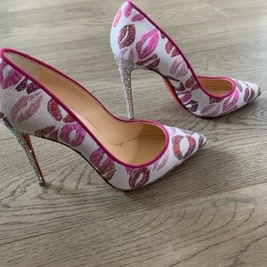 Christian louboutin heels worn once 4 in heel